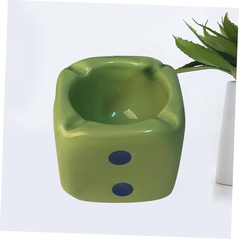 صينية رمي النرد السيراميكية، قطعة ديكور مكتبية فريدة لتزيين المنزل والمكتب - Image 5